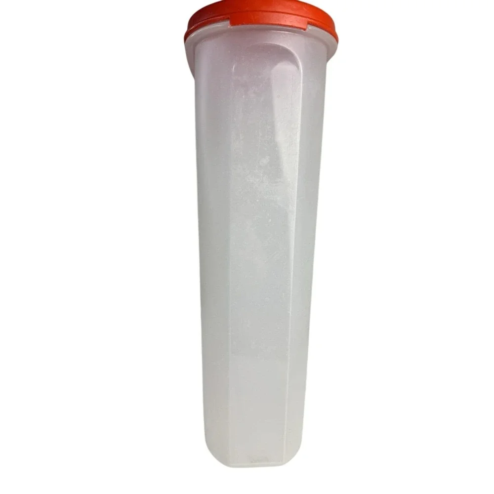 Vintage Tupperware Modular Mates 1615-2 12¼ Cup Paprika Rust Red Orange Lid Tall
